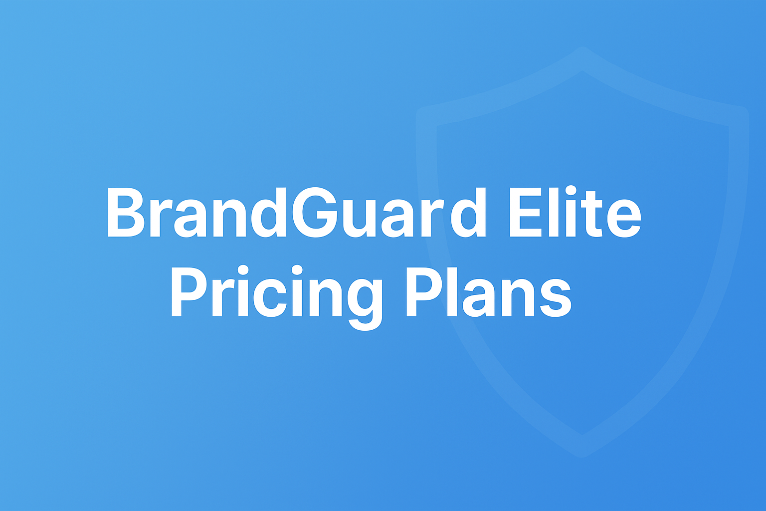 AI Brand Protection Pricing plans — Starter, Pro, Elite